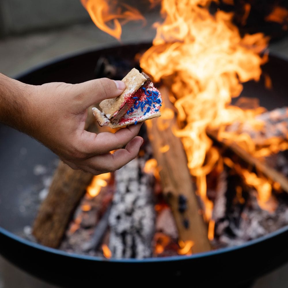 enjoying pop tarts with the seasons fire pits elliptical steel fire pit