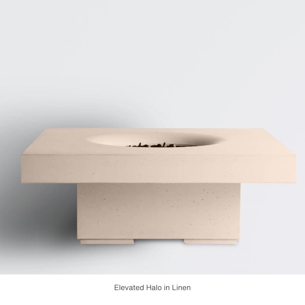 Elevated Halo in Linen - angle view