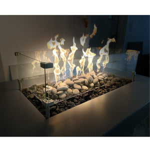 Solus Glass Wind Shield for Tavolo Fire Pit