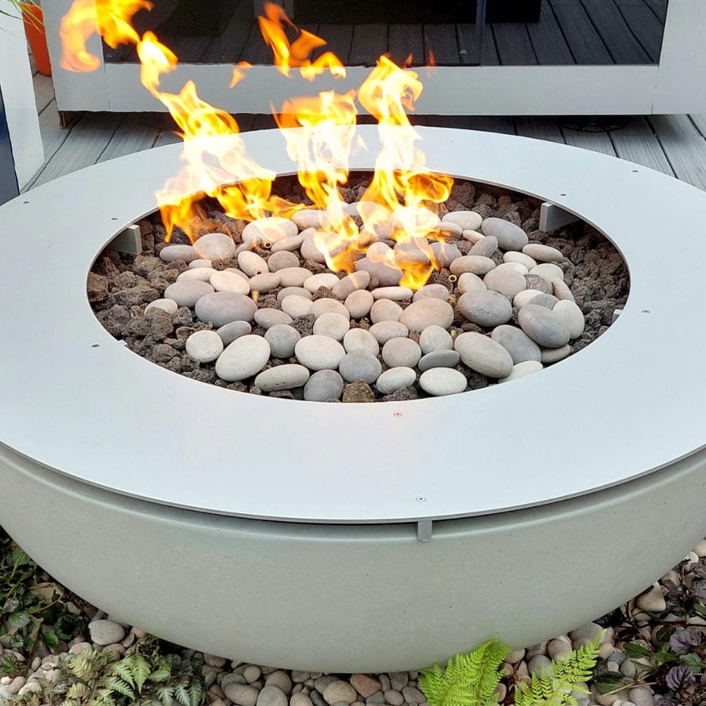 solus luna 42 gas fire pit top view