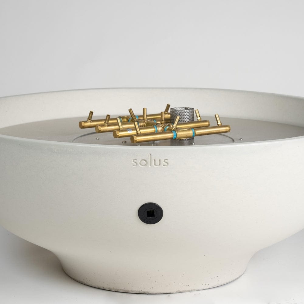 solus luna 42 gas fire pit brass burner