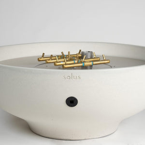 solus luna 42 gas fire pit brass burner