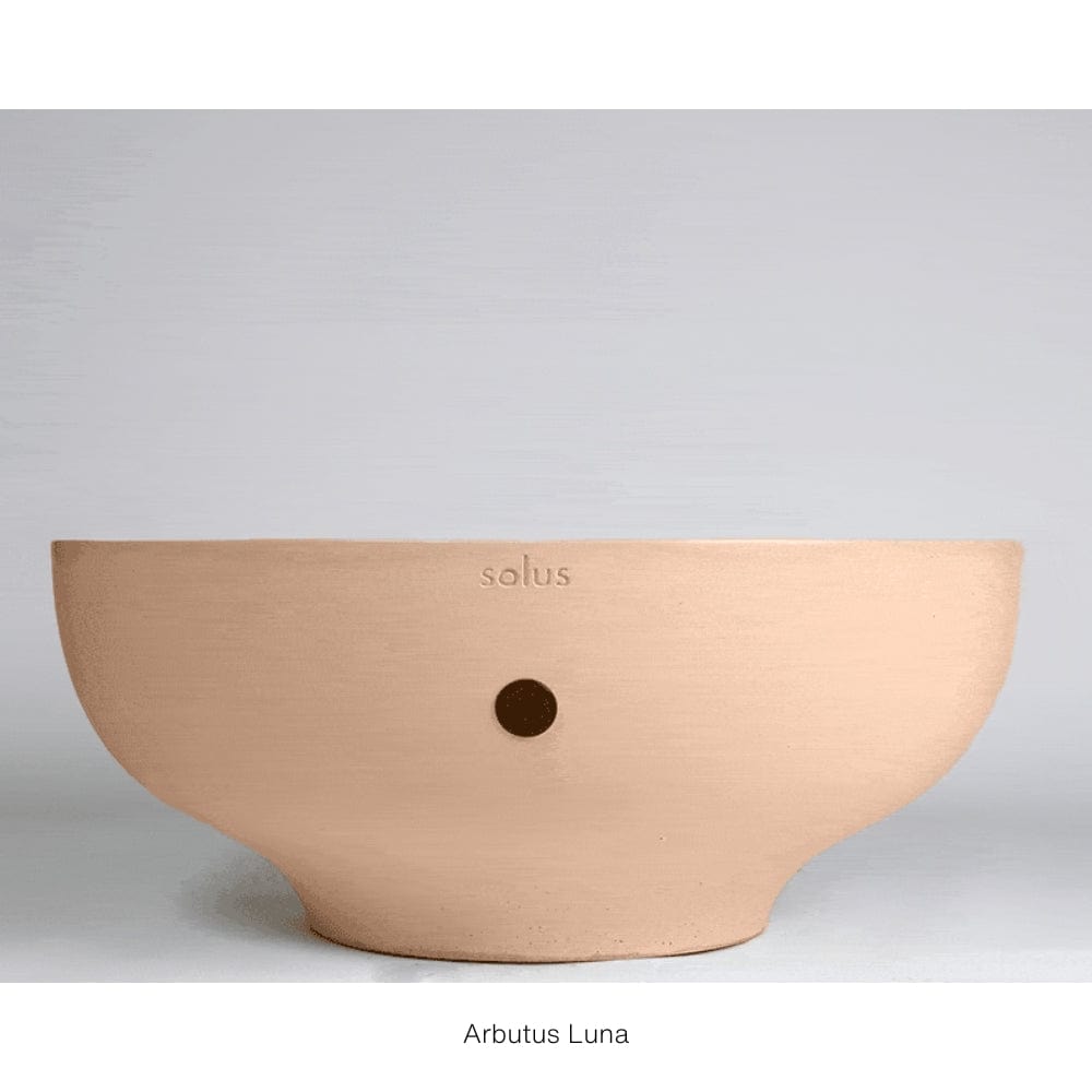 solus luna 42 round fire pit in arbutus color