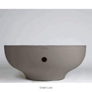 solus luna 42 gas fire pit in cinder color