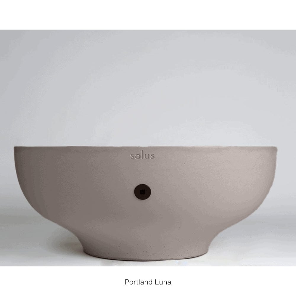 solus luna 42 round fire pit in portland color