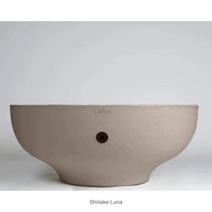 solus luna 42 round fire pit in shiitake color