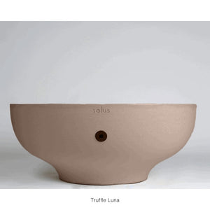 solus luna 42 round fire pit in truffle color