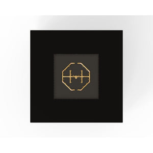 warming trends aon black square fire table, top view