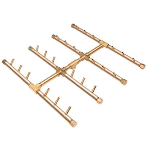 Warming Trends CFBST240 Square Tree-Style CROSSFIRE 20-Inch Brass Gas Burner