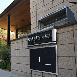 Wildfire Ranch PRO 36-Inch 3-Burner Built-In Gas Grill Patio Open