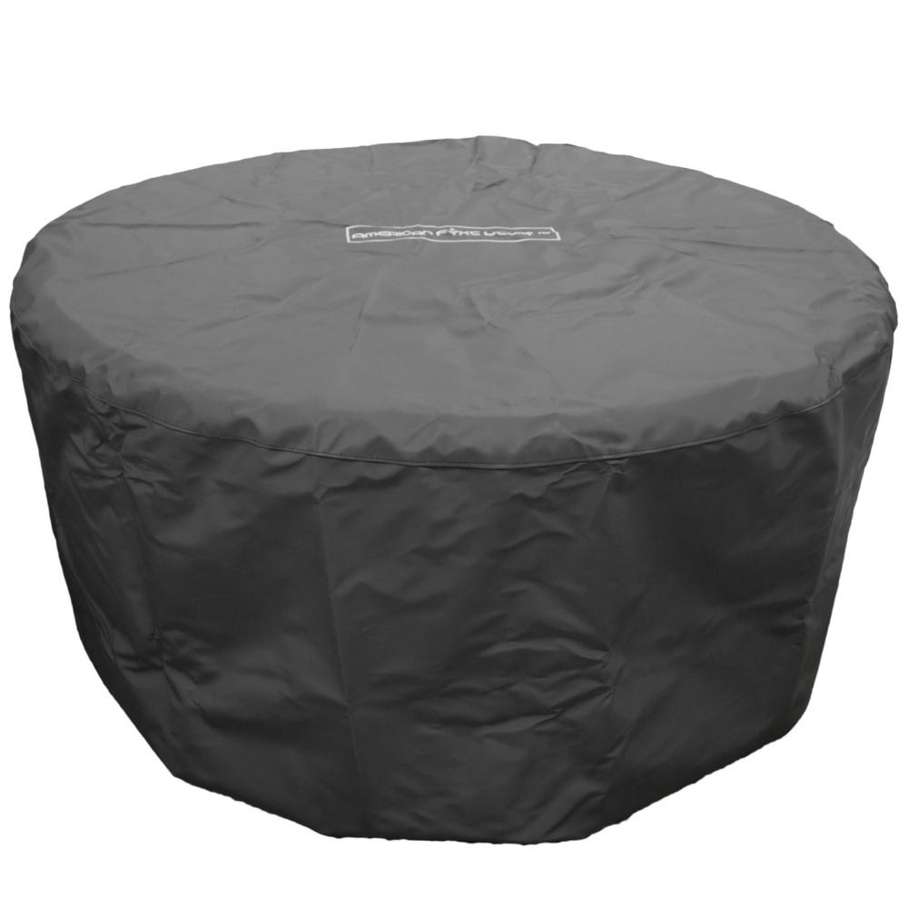 American Fyre Designs 48-Inch Round GFRC Gas Fire Bowl - lifestyle view