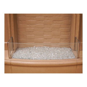 Glass Wind Guard for Small and Large Firefall Gas Fire Pits