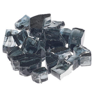 Athena 1/2″ Reflective Fire Glass vesper black