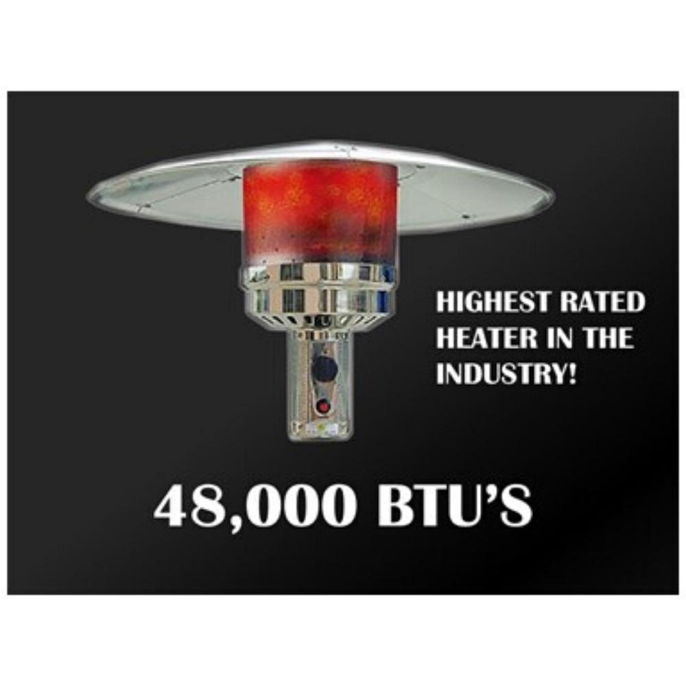 AZ Patio Heaters Hiland Hammered Bronze Propane Patio Heater Head