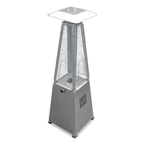 AZ Patio Heaters Hiland Stainless Steel Tabletop Propane Patio Heater with Flame