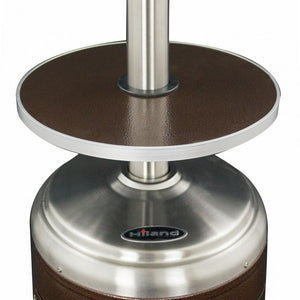 Adjustable Two-Tone Stainless Steel Banded Table