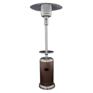 AZ Patio Heaters Hiland Two-Tone Portable Propane Patio Heater with Table