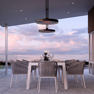 Bromic Eclipse Smart-Heat 2900 W Ceiling Infrared Electric Heater in dining area