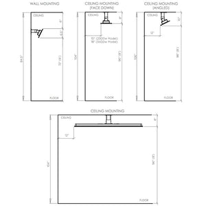 Bromic Platinum Smart-Heat Electric Patio Heater Mounting Options