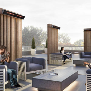 Dimplex DIR Series 50" 3000 Watt Infrared Electric Heater Installed on Wood Slats