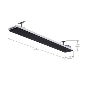 Dimplex DLW Series 36-Inch 1500W 120V Black Long Wave Infrared Electric Heater Specs