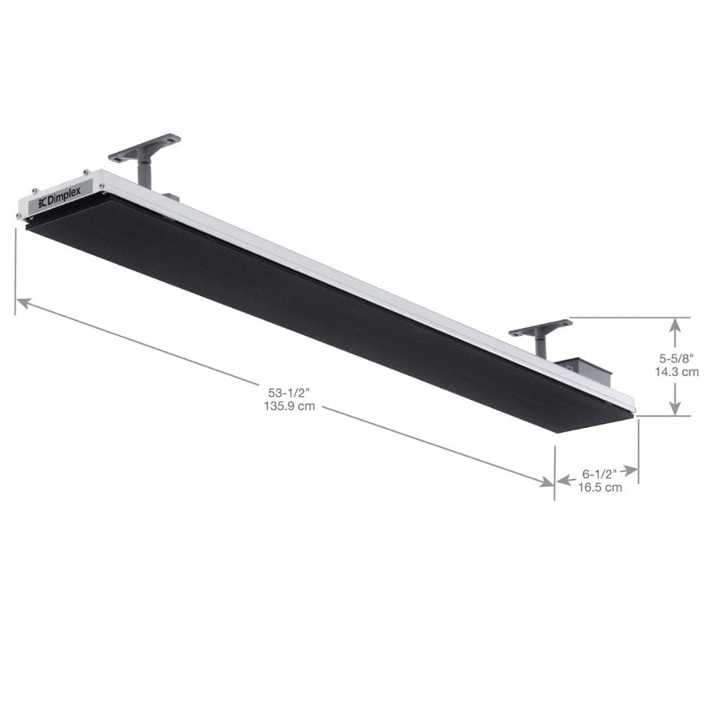Dimplex DLW 54-Inch 2400W 240V Black Long Wave Infrared Electric Heater Specs