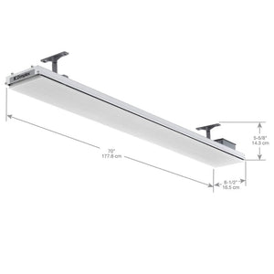 Dimplex DLW Series 70-Inch 3200W 240V White Long Wave Electric Heater Specs