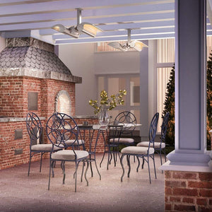 Dimplex DSH20W Heaters Ceiling Mounted in Cafe setting