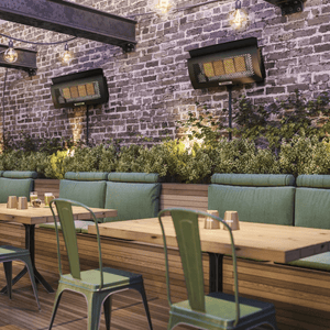 Dimplex Wall-mounted Outdoor Natural Gas Infrared Heater in Cafe