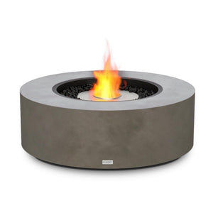 EcoSmart Fire Ark 40 Round Concrete Gas Fire Pit Table in Natural