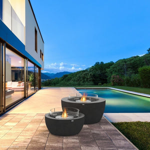 EcoSmart Fire Pod Fire Pit Bowls by the Pool - 30-Inch and 39-Inch