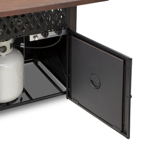 Endless Summer DualHeat Donovan 38" LP Fire Pit Table With Storage and Access Door