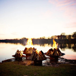 Fire Pit Art Asia Series Handcrafted Carbon Steel Fire Pits