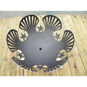 Wood Burning Fire Pit - Fire Pit Art Barefoot Beach - Top View