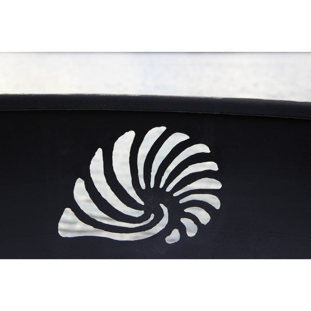 Wood Burning Fire Pit - Fire Pit Art Beachcomber - 36" Steel Fire Pit (BEACH) - feature detail