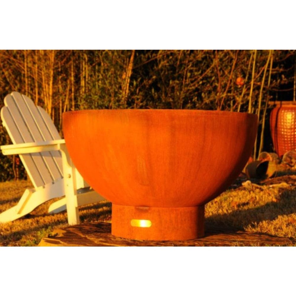 Wood Burning Fire Pit - Fire Pit Art Crater - 36" Steel Fire Pit (CTR) - detail view