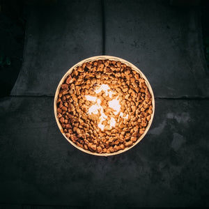 Fire Pit Art Fire Surfer 30-Inch Portable Handcrafted Stainless Steel Gas Fire Pit Top View