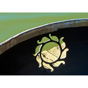 Fire Pit Art Kokopelli - 36" Handcrafted Carbon Steel Gas Fire Pit