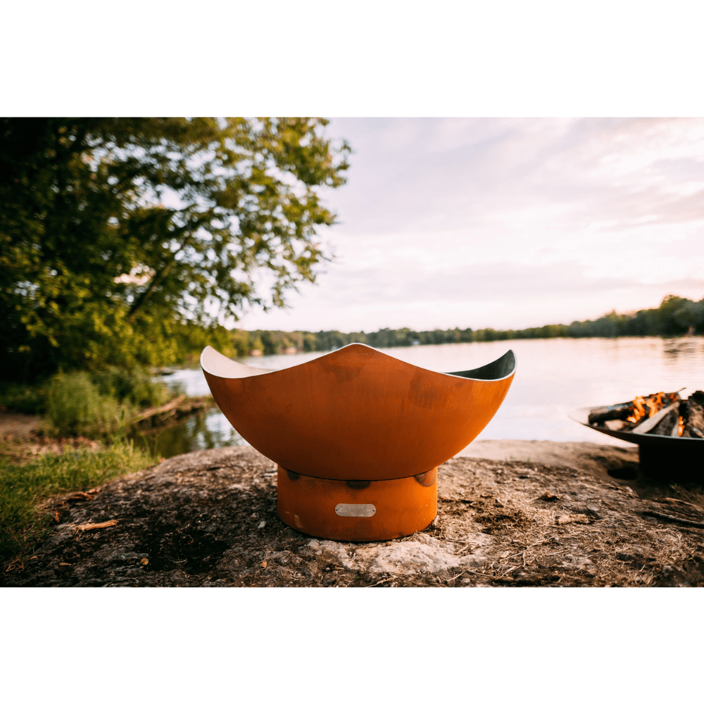 Fire Pit Art Manta Ray - 36" Handcrafted Carbon Steel Fire Pit (MR) Outdoors