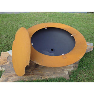 Fire Pit Art Saturn and Lid