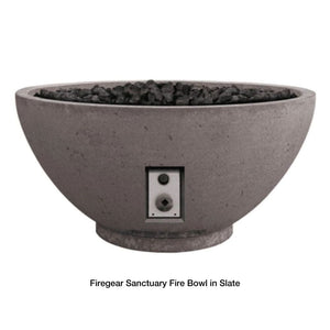 firegear sanctuary fire bowl in slate