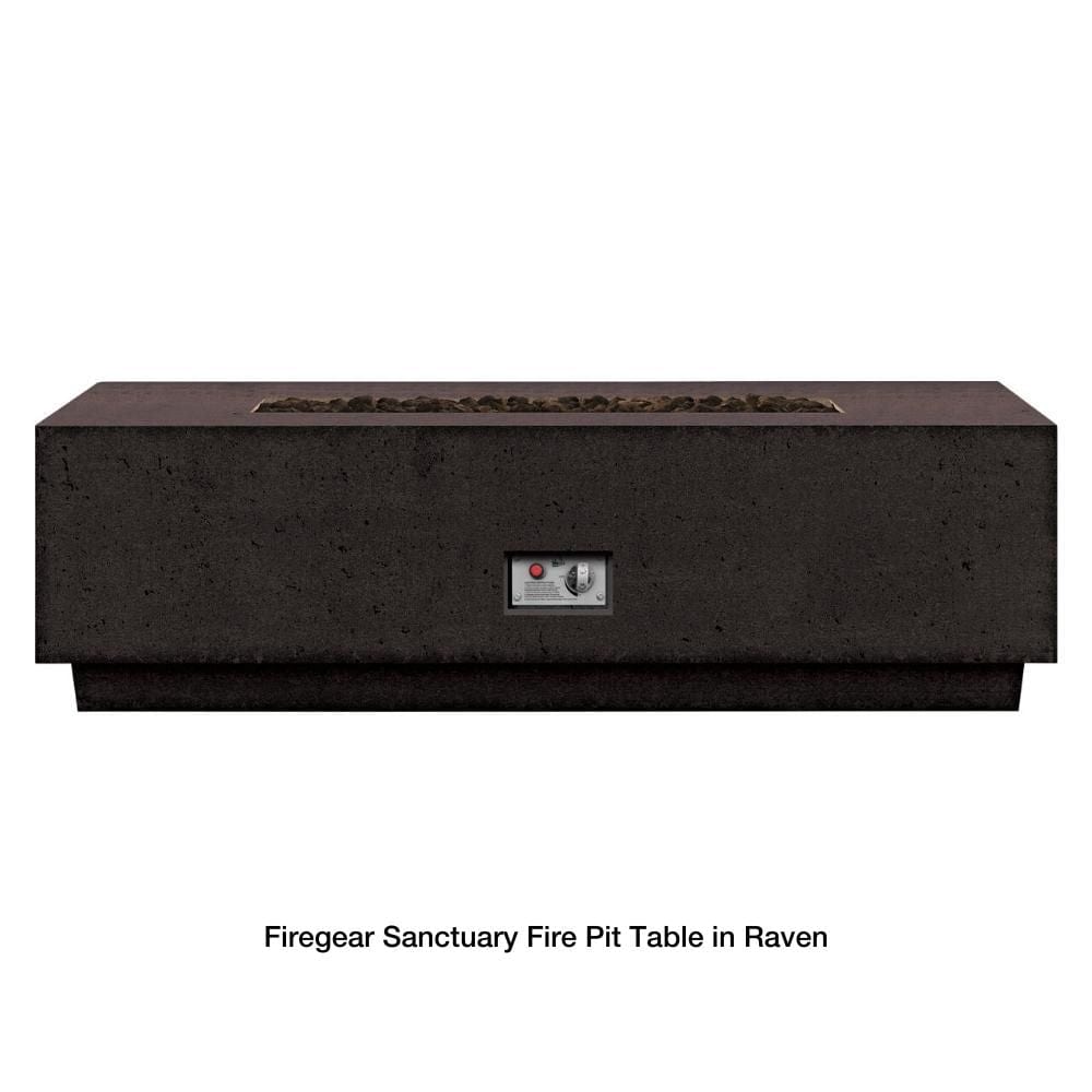 firegear sanctuary fire pit table in raven