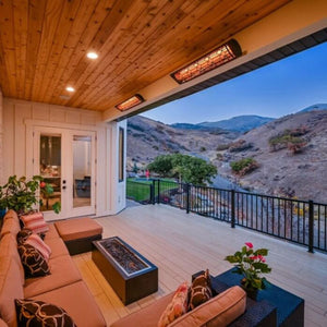 infratech cd electric patio heater wall mounted in terrace