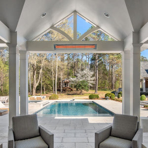 infratech cd electric patio heater wall mounted in stately patio