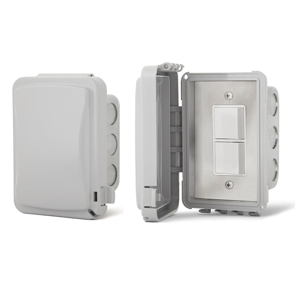 Infratech Duplex Stack Switches for Single Heater, In-Wall Covered Area