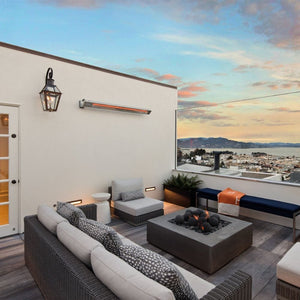infratech sl 63" electric patio heater at a roofdeck