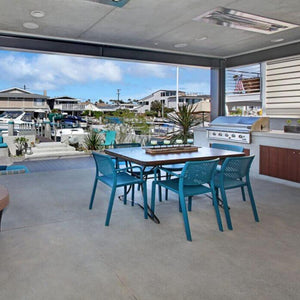 Infratech W Series Electric Heaters Flush Mounted in Newport Beach Home