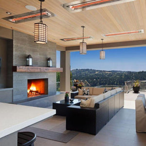 Infratech W Series Flush Mounted Electric Heaters in Outdoor Patio