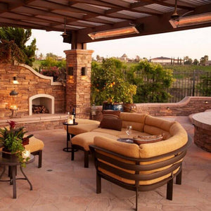 Infratech W Series Wall Mounted Electric Heaters in Outdoor Patio