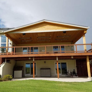 Infratech W Series Electric Heaters Flush Mounted in Elevated Deck